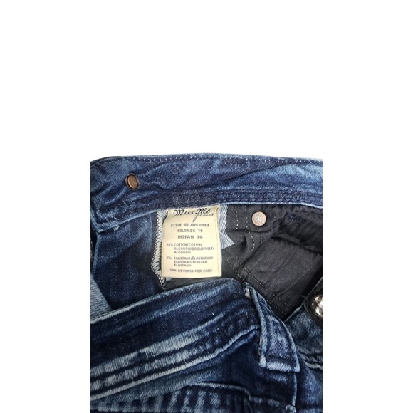 Miss Me Jeans Womens Size 28 Bootcut‎ Embellished Dark Wash Denim - Picture 4 of 6